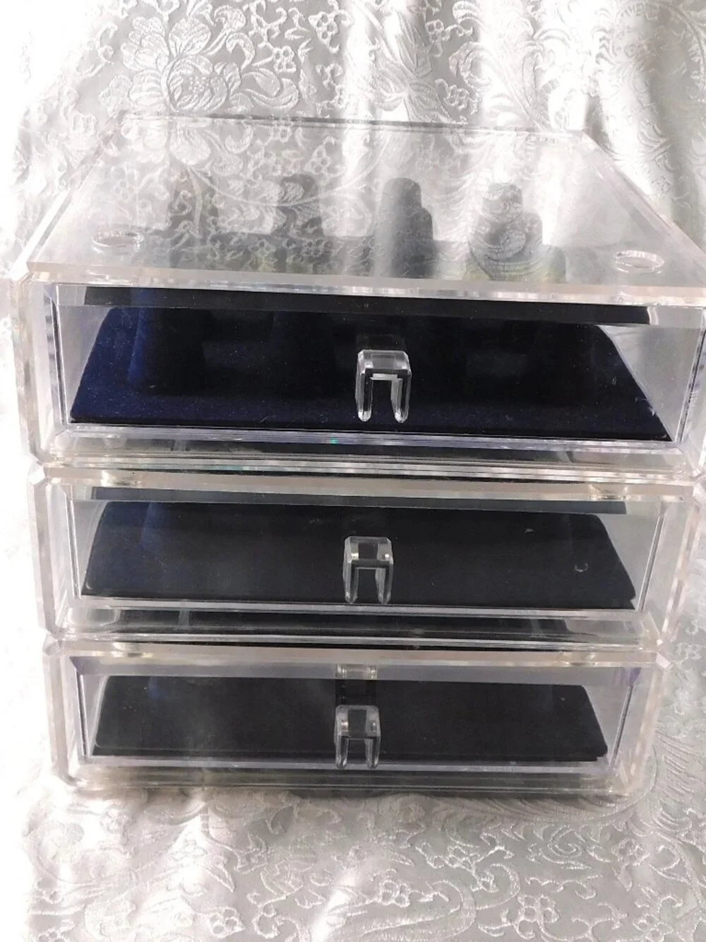 Stacking Lucite Ring Drawer with Space for 16 Rings